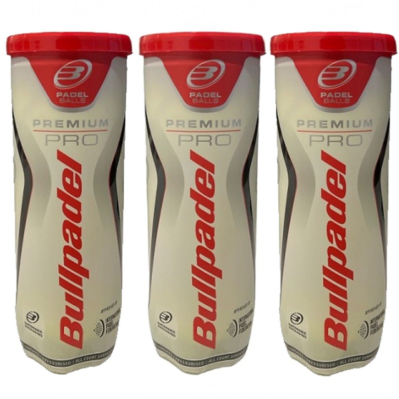 Pack 3 Bottles Bullpadel Premium Balls