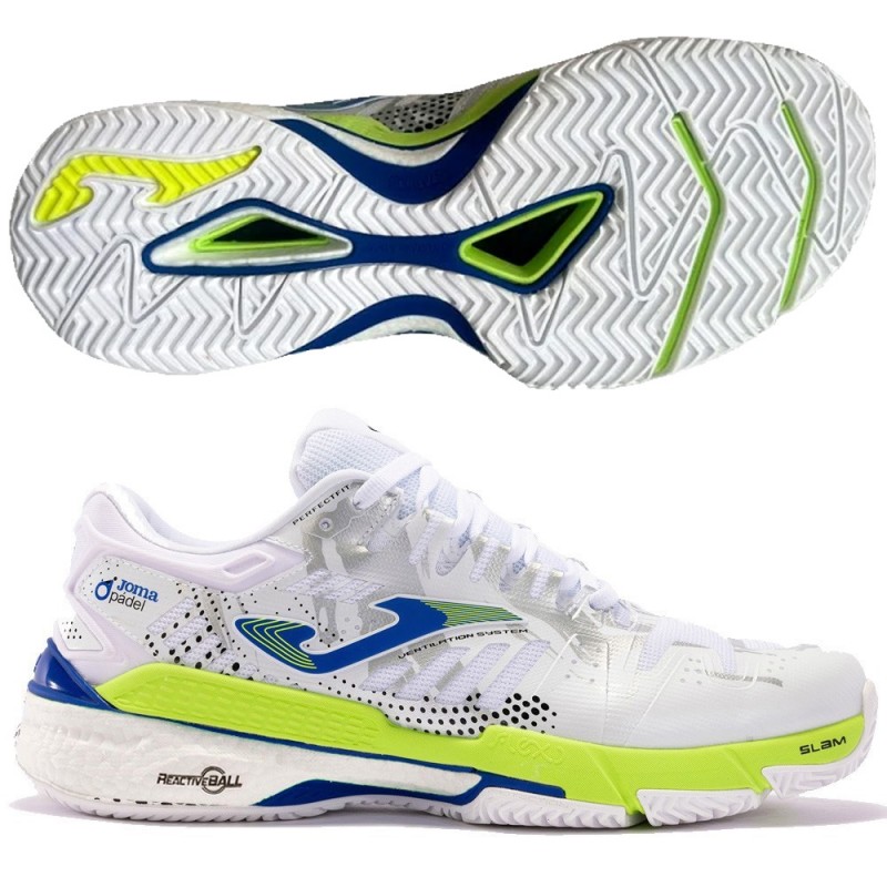 Joma Slam Men 2402 white yellow 2024 padel shoes Joma Slam Men 2402 white yellow 2024 padel shoes