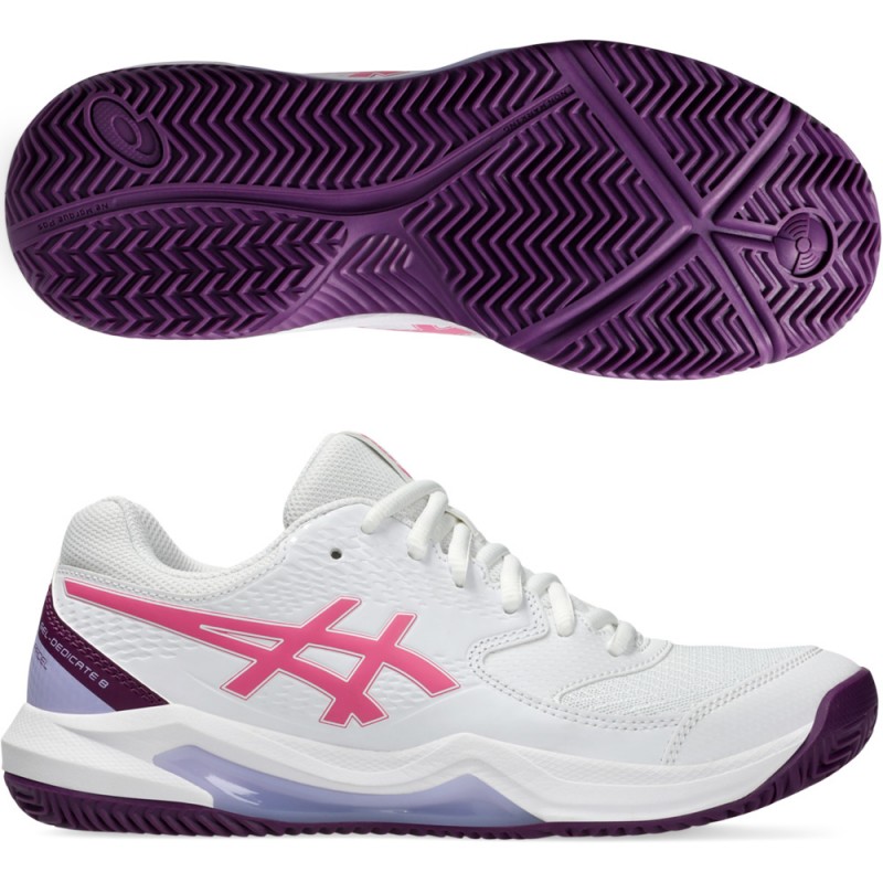 Asics Gel Dedicate 8 Padel white dragon fruit 2024 padel shoes Asics Gel Dedicate 8 Padel white dragon fruit 2024 padel shoes