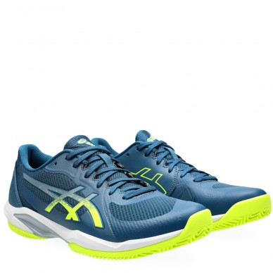 Asics Solution Swift FF 2 Clay mako blue safety yellow 2024 padel shoes