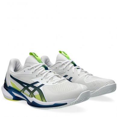 Asics Solution Speed FF 3 Clay white mako blue 2024 padel shoes