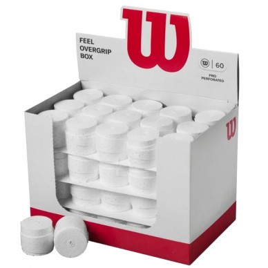 Box Overgrips Wilson White Microperforated
