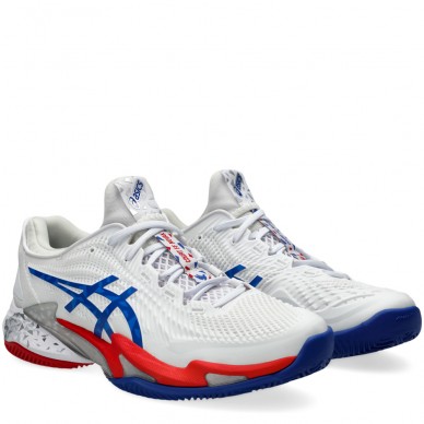 Asics Court FF 3 Novak Clay white blue 2024 padel shoes