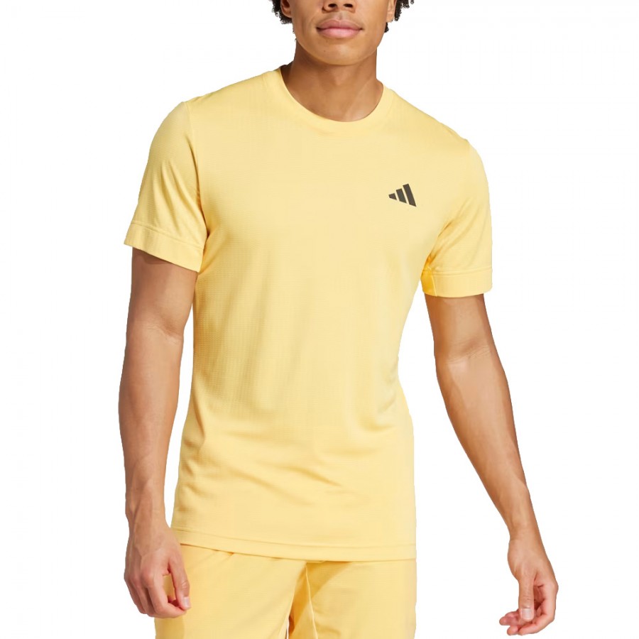 Adidas T freelift yellow t shirt