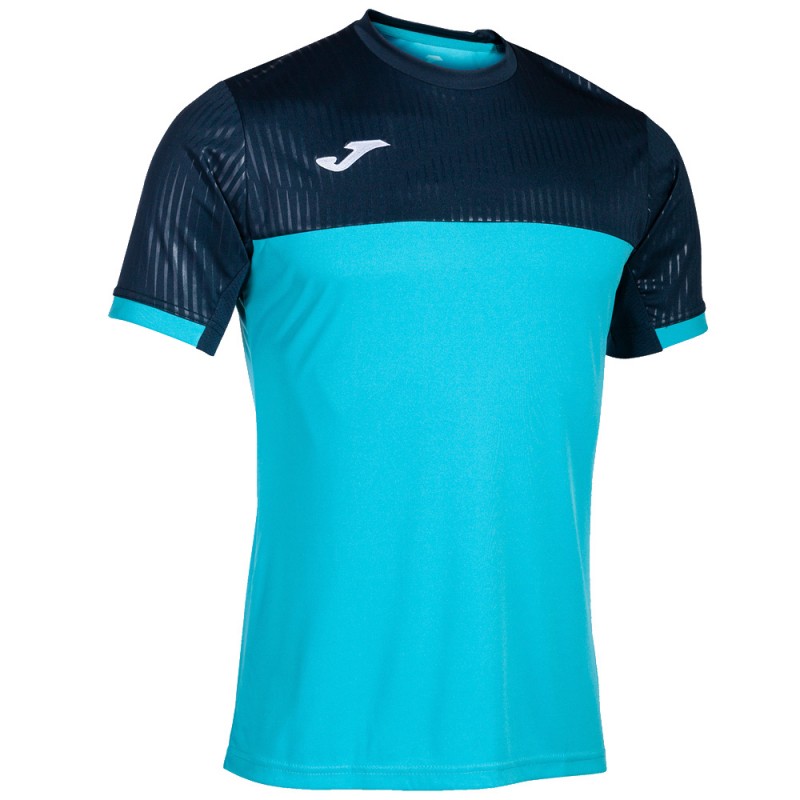 t-shirt Joma Montreal fluorescent teal marine