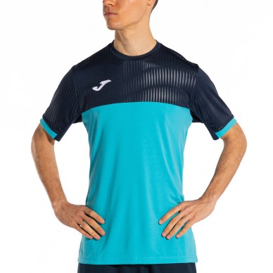 t-shirt Joma Montreal fluorescent teal marine