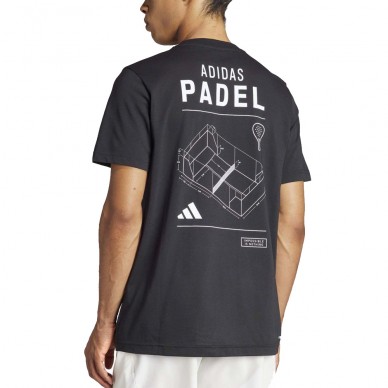 T-shirt Adidas M Padel black