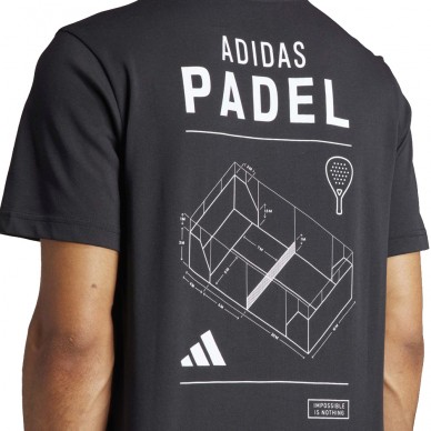 T-shirt Adidas M Padel black