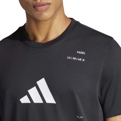 T-shirt Adidas M Padel black