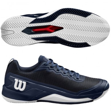 Wilson Rush Pro 4.5 Clay navy blue 2024 padel shoes