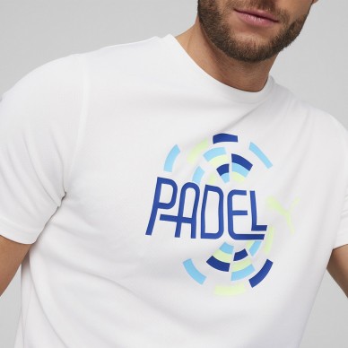 t-shirt Puma Individual White graphic