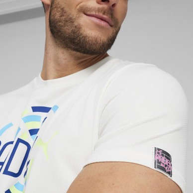 t-shirt Puma Individual White graphic