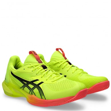 Asics Solution Speed FF 3 Clay Paris safety yellow black 2024 padel shoes