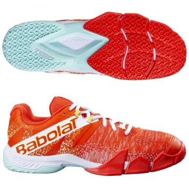 Babolat Movea Men Tangerine Tango White 2024 padel shoes