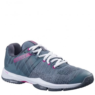 Babolat Sensa Women grey white 2024 padel shoes