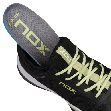 Nox Nerbo black soft lime 2024 padel shoes