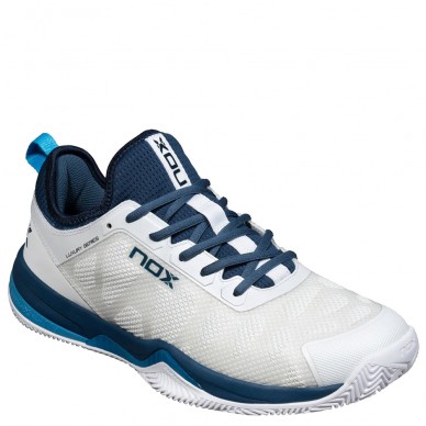 Nox Nerbo white swedish blue 2024 padel shoes