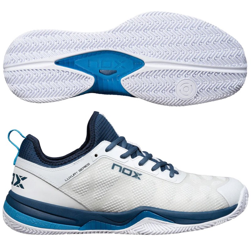 Nox Nerbo white swedish blue 2024 padel shoes