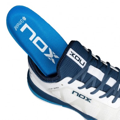 Nox Nerbo white swedish blue 2024 padel shoes
