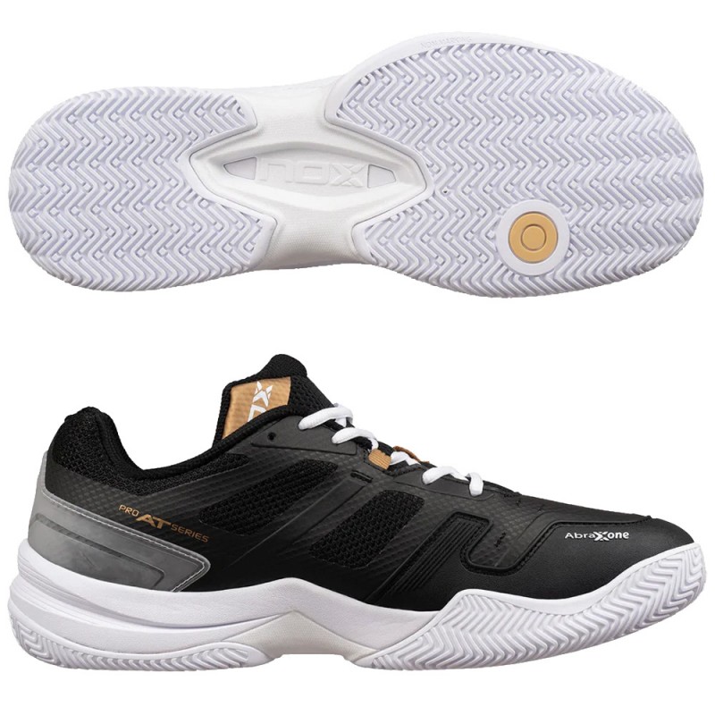 Nox AT10 Pro black gold 2024 padel shoes