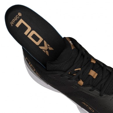 Nox AT10 Pro black gold 2024 padel shoes
