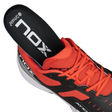 Nox AT10 Pro black red 2024 padel shoes