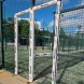 Padel court door protector with 2 spaces
