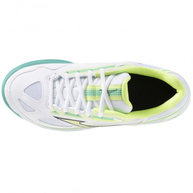 Mizuno Break Shot CC Woman white sunny lime 2024 padel shoes