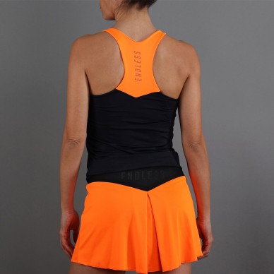 T-shirt Endless Diamond black orange