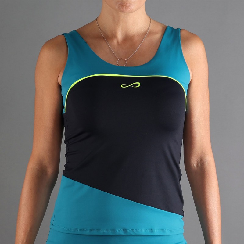 T-shirt Endless Curve petrol T-shirt Endless Curve petrol