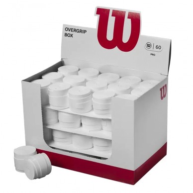Wilson 60 Pro White Overgrips Cube