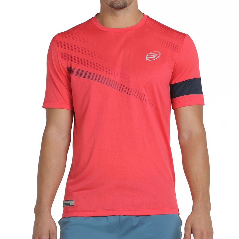 t-shirt Bullpadel Cambre raspberry t-shirt Bullpadel Cambre raspberry
