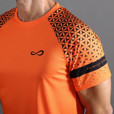 Endless Feisty Geo orange t-shirt