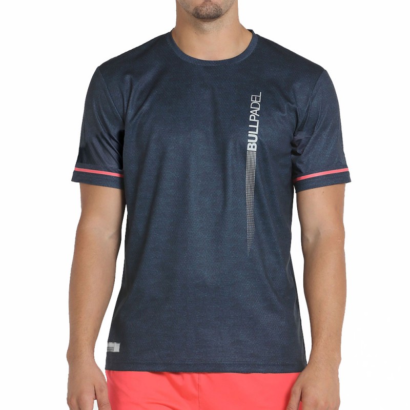 t-shirt Bullpadel Camari navy blue melange t-shirt Bullpadel Camari navy blue melange