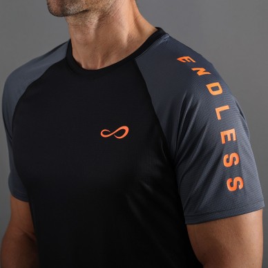 Endless Feisty Iconic black orange t-shirt