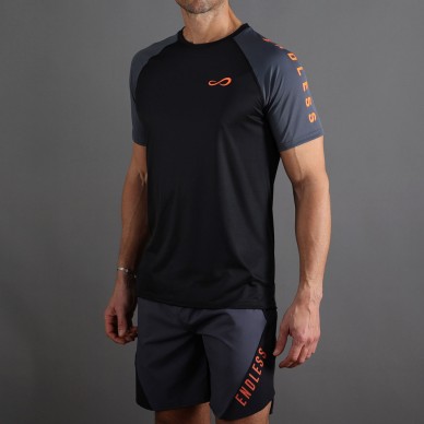 Endless Feisty Iconic black orange t-shirt