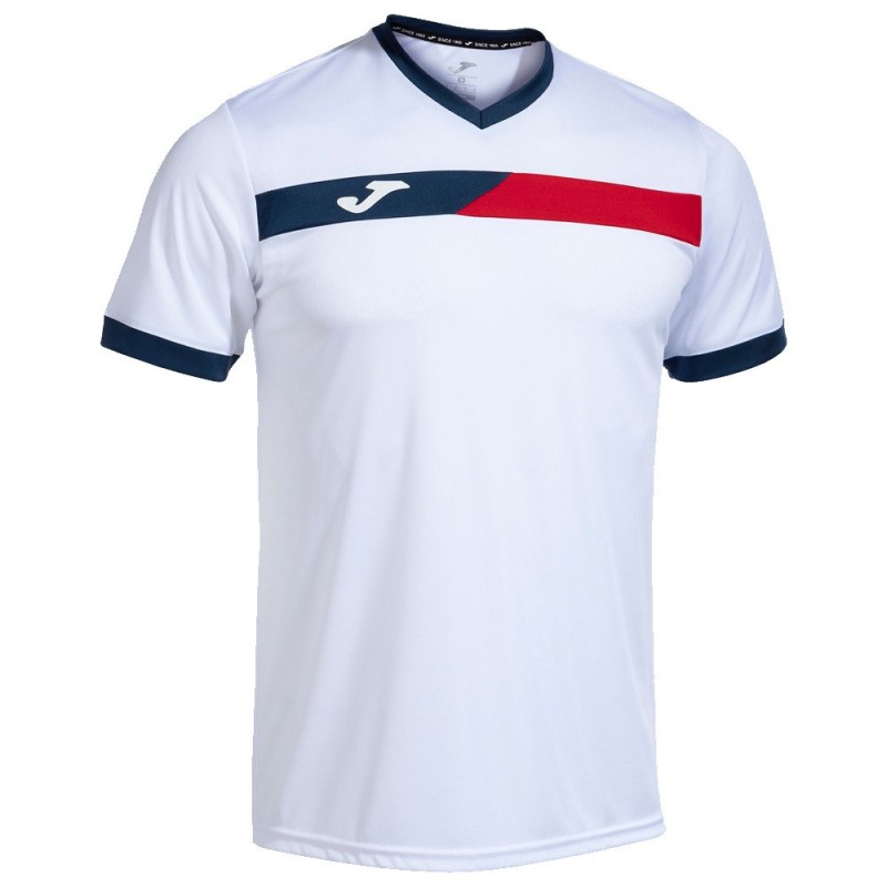 t-shirt Joma Court white red
