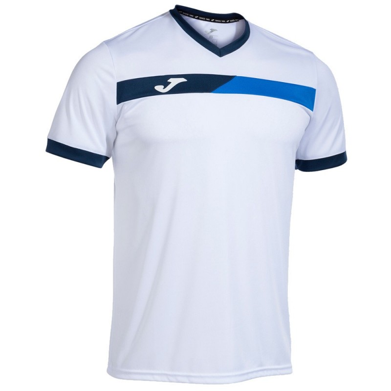 t-shirt Joma Court white royal t-shirt Joma Court white royal