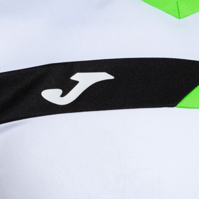 T-Shirt Joma Court white green fluor