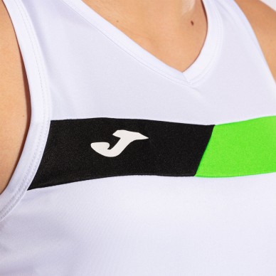 t-shirt Joma Court white green fluor
