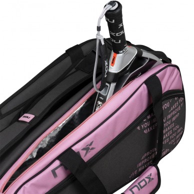 Nox Street Series gray pink padel bag