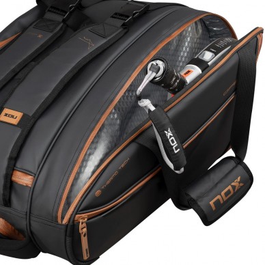 Nox Luxury Open Series Black Brown padel bag