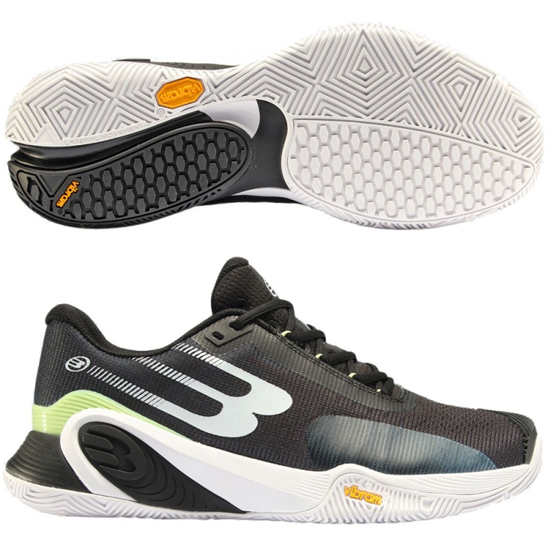 Bullpadel Hack Vibram 24I black green 2024 padel shoes Bullpadel Hack Vibram 24I black green 2024 padel shoes