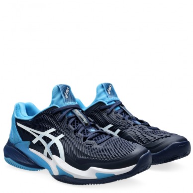 Asics Court FF 3 Novak Clay blue white 2024 padel shoes