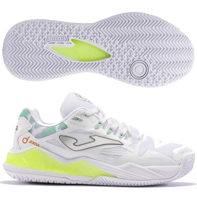 Joma Spin Lady 2402 white green 2024 padel shoes
