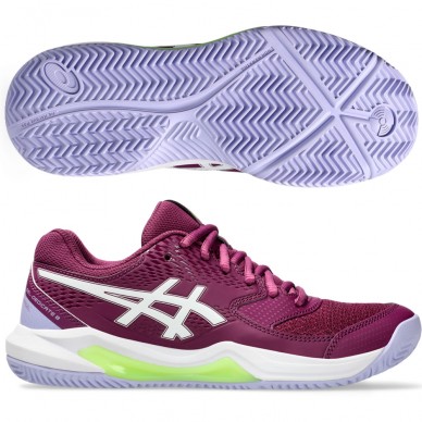 Asics Gel Dedicate 8 Deep Mauve White 2024 Padel Shoes