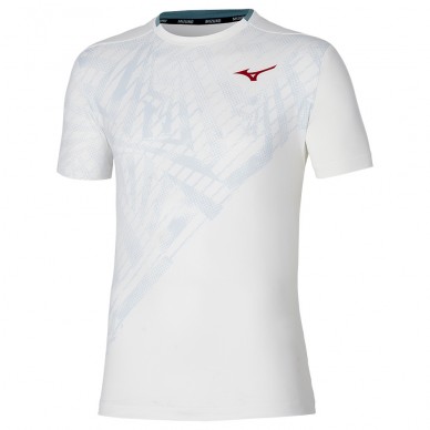 T-shirt Mizuno Tennis Mug Shadow Graphic Tee white