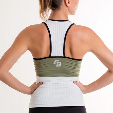 T-shirt BB Clay olive green white black