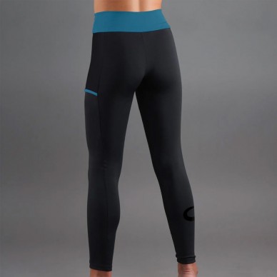 Leggings Endless Cross Pocket black petroleum