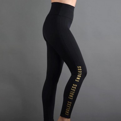 Leggings Endless Syncro black gold